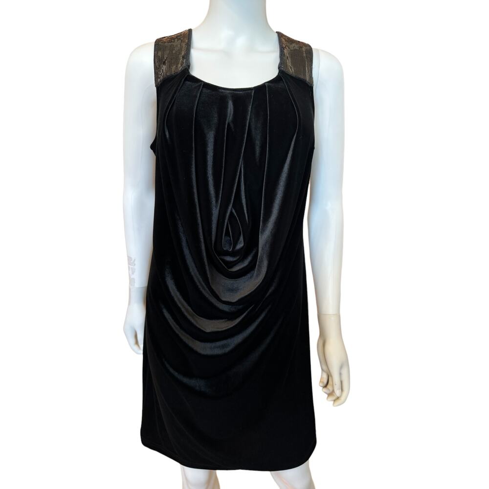 * New ~ VIVIENNE TAM ~ Ballet Rousse Velour Draped DRESS M ~ Gorgeous